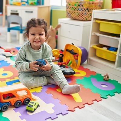 two year old playing